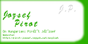 jozsef pirot business card